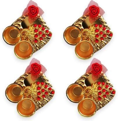 Craftox Décor Acrylic Kumkum Sindoor Dani Festival Pooja Thali Size ...