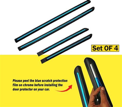 TECHMOZ TATA PUNCH DOOR SIDE BEADING CHROME LINE SET OF 4 Car Beading ...