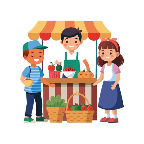 Juice Market Stall Cartoon 的图像结果