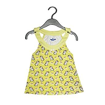 Hopscotch Mom's Love Baby Girls Cotton A Line Sleeveless All Over ...