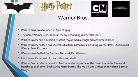 Pitch – warner bros | PPTX | Video Production | Content Production