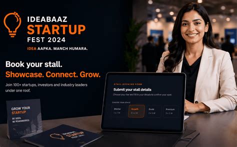 Book Your Startup Stall — Ideabaaz Startup Fest 2026 | Bharat Mandapam