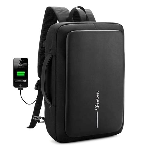 Heartbeat Anti-Theft Backpack & Briefcase TSA Friendly 15.6 Inch with ...