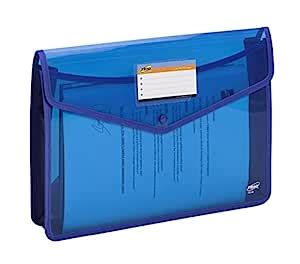 TRIO FB100 File Bag - Snap Button F/C (Set Of 2 Blue) : Amazon.in ...