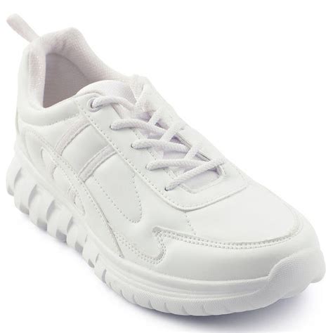 Force 10 White Lacing Uniform School Shoes For Kids 9906-02T By Liberty ...