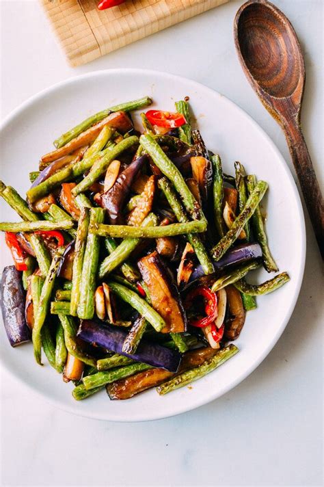 Eggplant string bean stir fry – Artofit