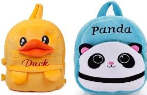 HOLME'S Combo Of Kids School Bag (Blue Panda & Marshal)Fabric Cartoons ...