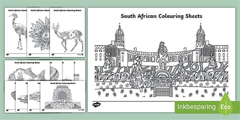 Heritage Day Ideas At Primary School Africa Colouring Sheets