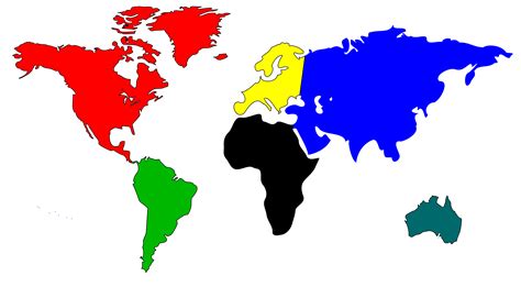 World map clip art ppt