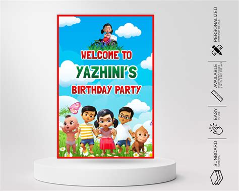 Chutti Kannamma Theme Welcome Board | Party Supplies India Online