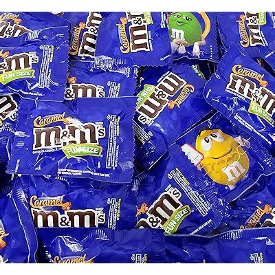 Buy CrazyOutlet M&Ms Caramel Chocolate Candy Individual Packs Fun Size ...