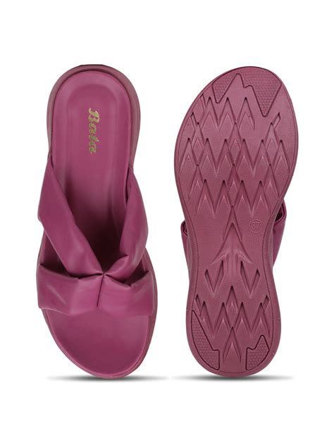 Bata Women's Pink Casual Mule Slippers | Bata