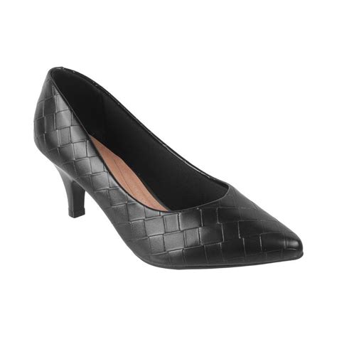 Buy Metro Davinchi by Metro Women Formal Synthetic Black Pumps Online