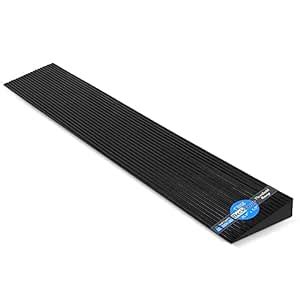BeckTour 1" Rise Threshold Ramp for Doorways, 2204 LBS Capacity Rubber ...