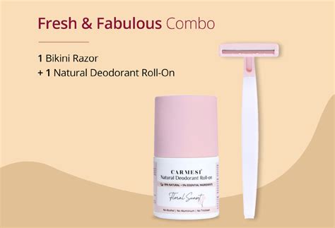 Carmesi Deodorant + Razor Combo for Women