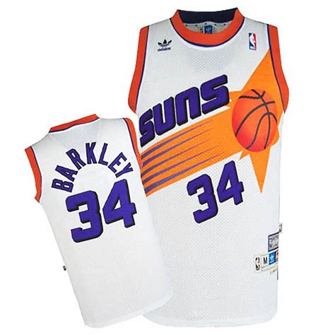 Charles Barkley Phoenix Suns #34 White Soul Stitched Jersey