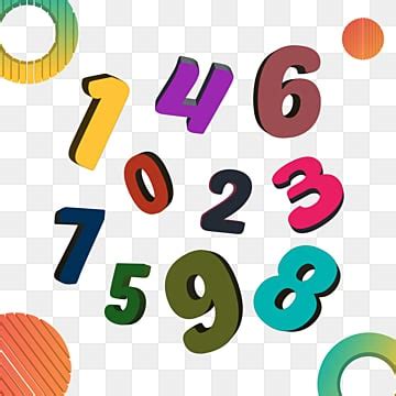 3d Numbers Numbers 0 9 Clipart Images | Free Download | PNG Transparent Background - Pngtree