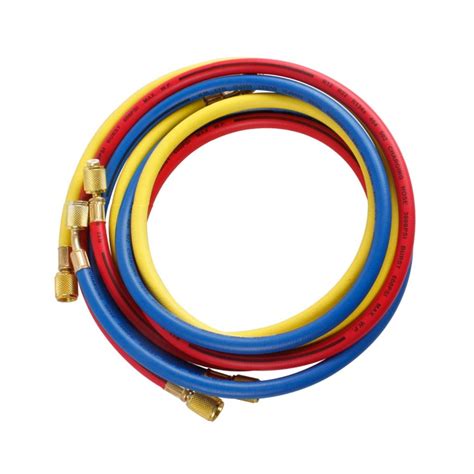1/4" (2500~500) PSI 1/4"SAE-1/4" SAE AC Charging Hoses Set, Refrigerant ...