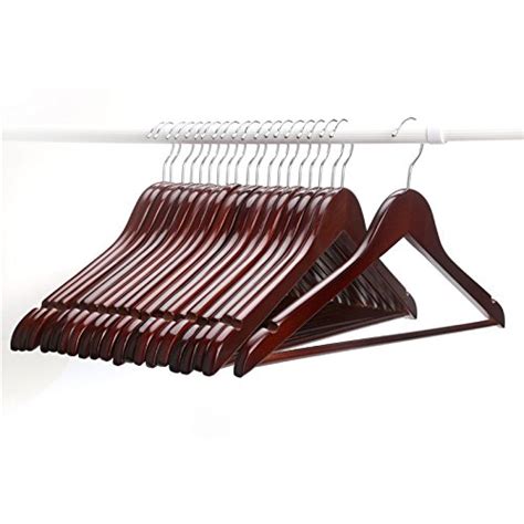 AADYA Solid Wooden Suit Hangers/Wooden Men Hangers, Wood Clothes ...