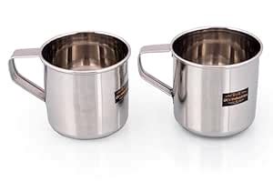 DEV INDUSTRIES Stainless Steel Multipurpose Mug, 200ML Set of 2 ...