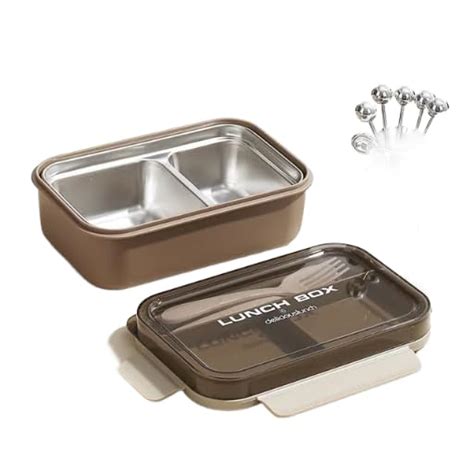 Buy Wrixty Stainless Steel Lunch Box with Silicone Sleeve Food Box Food ...