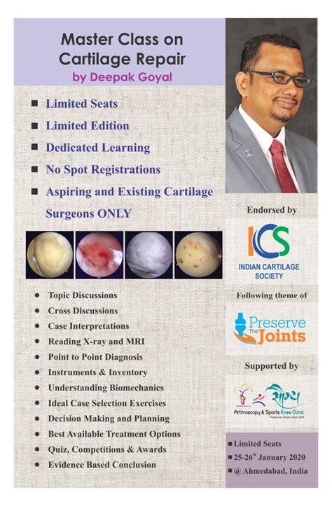 Master Class on Cartilage Repair | SAUMYA