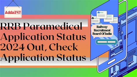 RRB Paramedical Application Status 2024 Out, Check Application Status link