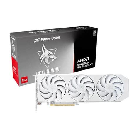 PowerColor Hellhound Spectral White RX9060XT 16G-L/OC GPU