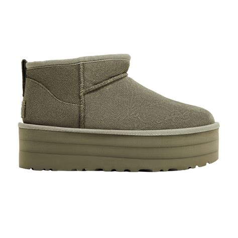 Ugg Wmns Classic Ultra Mini Platform Boot 'moss Green' Price in India ...
