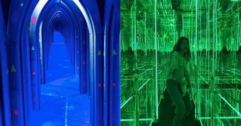 Check Out This Surreal Mirror Maze In Noida Lit Up With Neon Lights ...