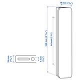 HACKÅS handle, white, 100 mm (315/16") - IKEA