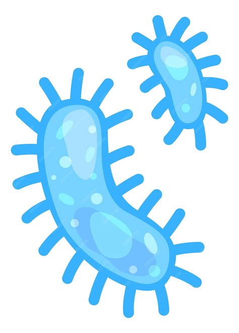 Premium Vector | Probiotic icon Friendly blue bacteria for human health