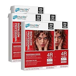 BIGFALCON Professional 210 GSM 4R Size (4X6 inch) Glossy Cast Coated ...