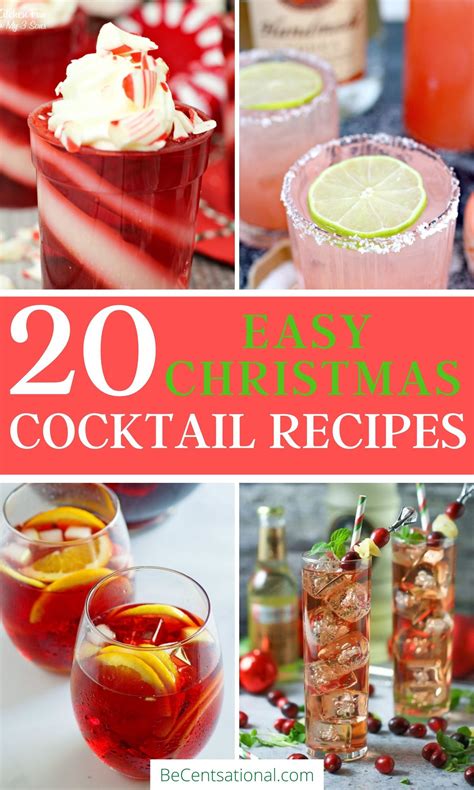 20+ Easy Christmas Cocktail Recipes to Please a Crowd | Easy christmas ...
