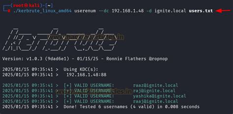 AD Recon: Kerberos Username Bruteforce - Hacking Articles