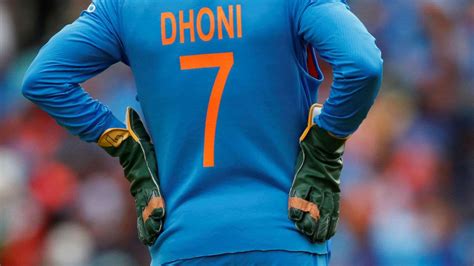 Dhoni drops the 'dagger': MSD wears gloves without Indian Army insignia ...