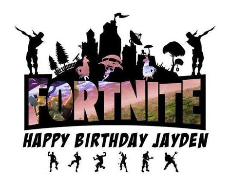 A Birthday Place Fortnite Battle Royale Happy Birthday Personalize ...