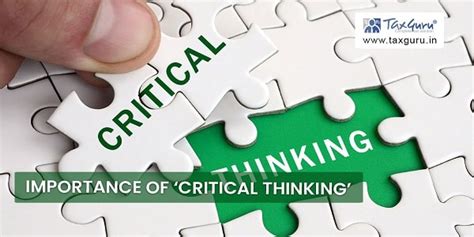 Importance of ‘Critical Thinking’