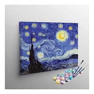 Eazy Arts-Starry Night Serenity: Van Gogh’s Masterpiece Paint by ...