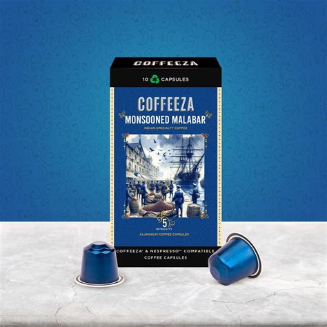 Monsooned Malabar 100% AA Arabica Aluminium Coffee Capsules – Coffeeza