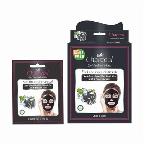 Charcoal Peel Off Mask - Charcoal Gel Peel Off Mask 25ml, 6 PCS IN 1 ...