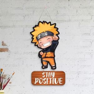 Nupurstudios “Naruto Stay Positive” Wall Decor Hangings/Positive Vibes ...
