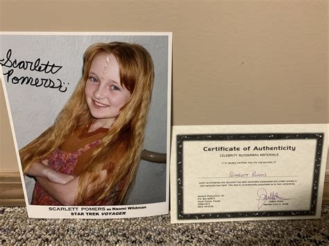 Scarlett Pomers As “Naomi Wildman” autograph picture with coa | eBay