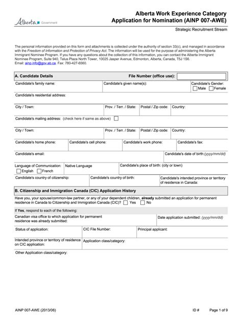 CA AINP 007-AWE Form - Fill Online, Printable, Fillable, Blank - pdfFiller