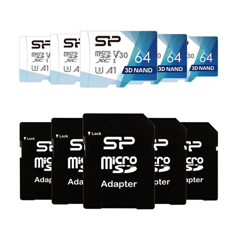 Silicon Power 64GB microSDHC/SDXC Micro SD Card with Adapter, Up to ...