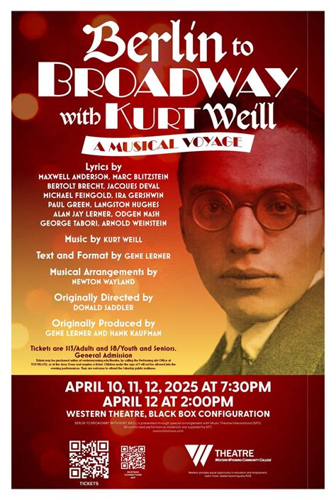 Berlin to Broadway with Kurt Weill: A Musical Voyage, Western Wyoming ...