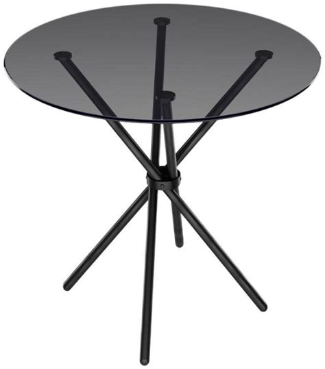 Casa Smoked and Black Glass Dining Table — Trafalgar Furniture