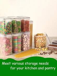 10pcs Sealed Food Storage Containers, Large Storage Tanks With LIDS ...