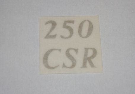 Matchless "250 CSR" Sticker for Rear Number Plate 1962-66 | BRITISH ...