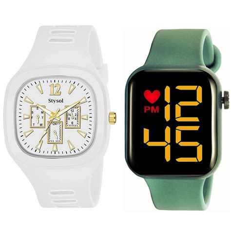 Buy Stysol Children Watches Combo Pack 2 Digital Sports Watch for Men ...